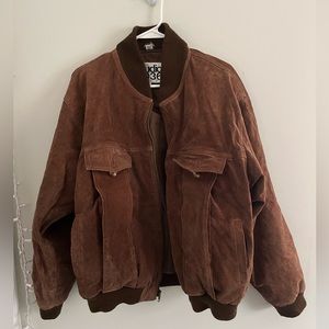 Studio 7036 Leather Bomber Jacket